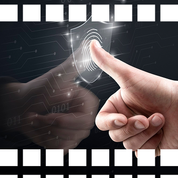 Digital security interface with hand interaction